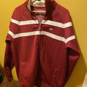 Ecko Unlimited Maroon White Full Zip Size M Heavy Jacket Track Streetwear